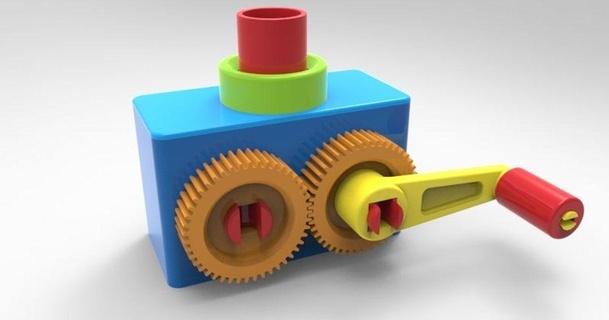 Comida triturador dav88 3D modelos passatempo fabricantes Ferramentas descarte lixo playdoh thingiverse 3d print model - Mito3D