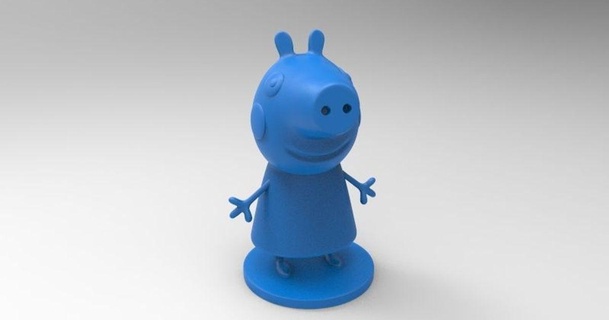 peppa pig dav88 3D Models Toys & Games Action Figures Statues peppapig thingiverse 3d print model - Mito3D