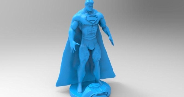 superman dav88 3D Models Art & Design Sculptures batmanvssuperman thingiverse 3d print model - Mito3D