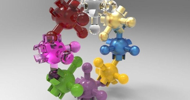 bola blox dav88 3D modelos brinquedos jogos construção soquete conjuntos thingiverse 3d print model - Mito3D