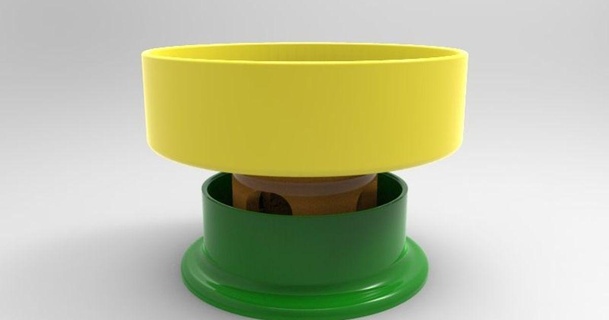 anti ant dog bowl moat platform dav88 3D Models Household Pets antiant dogbowl thingiverse 3d print model - Mito3D