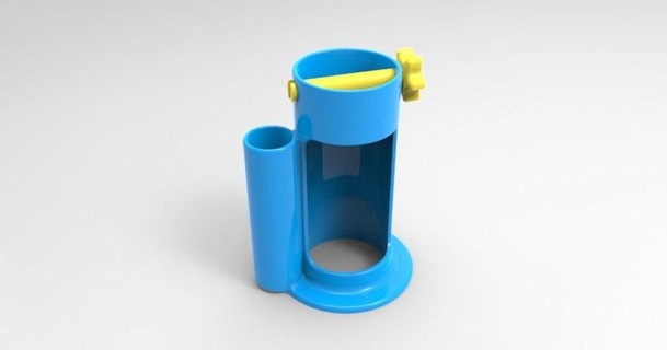 diş macunu sıkacağı fırçası Kulp destek dav88 3D modeller ev halkı banyo şeytani 3d print model - Mito3D