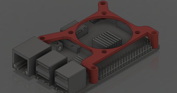 raspberry pi 40mm fan mount xken 3D Models Printers Accessories thingiverse 3d print model - Mito3D