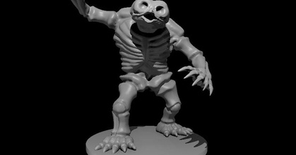 owlbear skeleton mz4250 download free stl model printablescom 3d models toys & games board dnd dungeonsanddragons pathfinder 3d print model - Mito3D