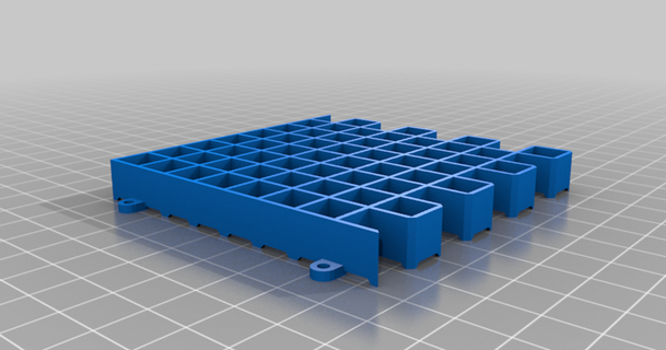 ledmatrix diffuser grid tidklaas 3D Models Hobby & Makers Electronics led thingiverse 3d print model - Mito3D