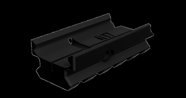 Basso profilo glock rotaia picatinny adattatore samk3d 3D Modelli gli sport all'aperto glock17 monte 3d print model - Mito3D