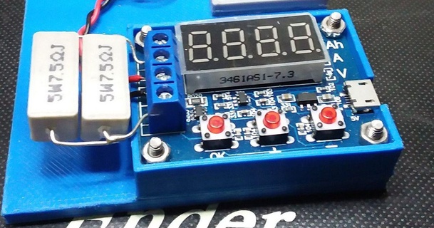 semplice zb2l3 alloggi marchio 3D Modelli passatempo creatori elettronica 18650 18650battery tester batteria 3d print model - Mito3D