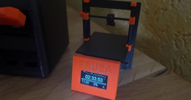 Prusa Drucker Monitor wemos d1 Mini w00h 3D Modelle Zubehör 3d print model - Mito3D