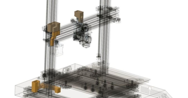 artillería x1 cable cadena adaptadores Phil 3D modelos impresoras actualizaciones thingiverse 3d print model - Mito3D