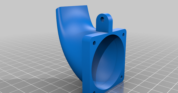 modified bracket & cooling duct phil 3D Models Hobby Makers Other Ideas tronxy tronxyx3 thingiverse 3d print model - Mito3D