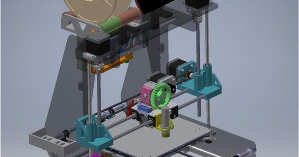 prusa aria 2 universale bobina titolare supporto phil 3D Modelli stampanti Accessori air2 prusaair2 thingiverse 3d print model - Mito3D