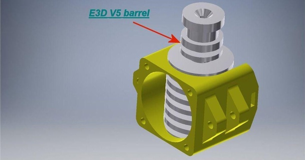 e3d v5 barril ventilador suporte phil 3D modelos impressoras acessórios thingiverse 3d print model - Mito3D