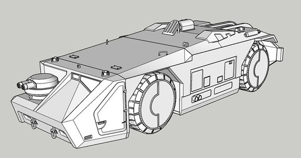1 35 extraterrestres apc robert James 3D modelos juguetes juegos vehiculos thingiverse 3d print model - Mito3D