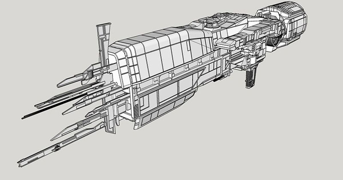 uss sulaco robert james 3D Models Toys & Games Vehicles aliens aliensmovie thingiverse 3D print model - Mito3D