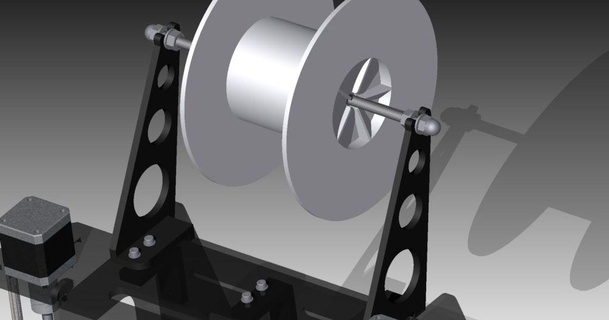 prusa ar 2 filamento carretel suporte phil 3D modelos impressoras acessórios thingiverse 3d print model - Mito3D