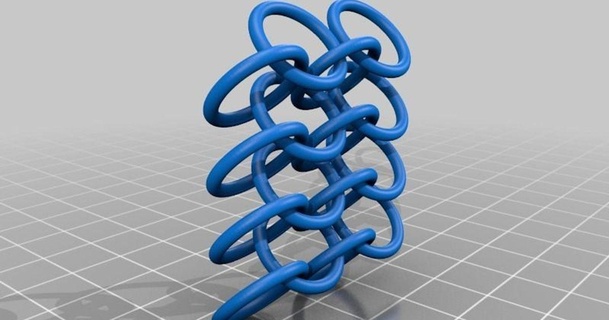 catena posta collegamenti 4x2 collegamento impostato chiaro 3D Modelli moda Accessori armatura cotta maglia thingiverse 3d print model - Mito3D