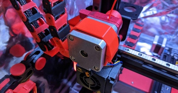 parçalar paketlemek etrafında stepper motor mace man 3D modeller yazıcılar yükseltmeler kablo zinciri Creality crealityender3 ender ender3 3d print model - Mito3D
