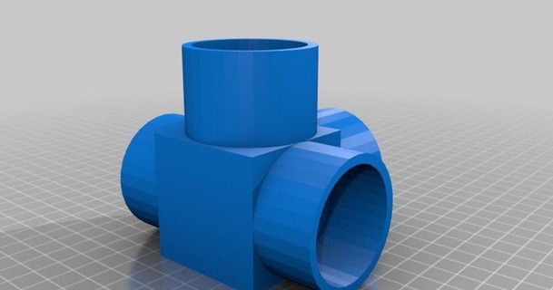 40mm pvc pipe fpv tower connector joint sleeve style dannycarter85 3D Models Hobby & Makers Other Ideas thingiverse 3d print model - Mito3D