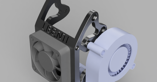hotend Ventilator montieren Bondtech lgx Scheibe Ingenieurwesen Kupferkopf Biber 3D Modelle Drucker Upgrades Bondtechlgx hotendfanmount Scheibenkupferkopf thingiverse 3d print model - Mito3D