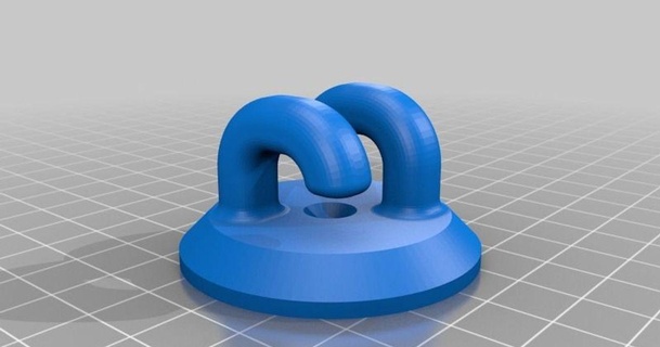 ceiling safety hook kulf rst 3D Models Household Other House Equipment ceilinghook doublehook thingiverse 3d print model - Mito3D