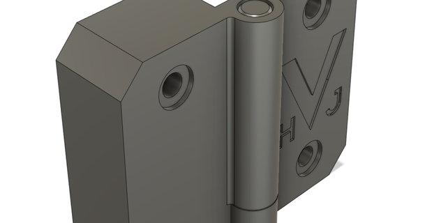 hjv bisagra 13mm hj visiones 3D modelos casa oficina puerta ikea ikeahack ikealack 3d print model - Mito3D