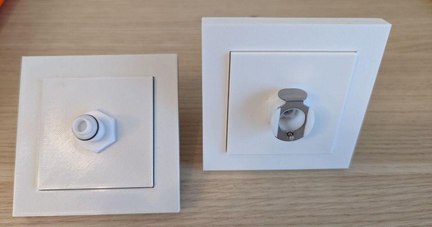 parede cobrir bainha plc vácuo conector michos 3D modelos casa equipamento 3d print model - Mito3D
