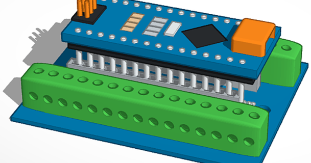 nano Terminal adaptateur Steve Riley retraité 3D modèles loisir fabricants électronique arduino 3d print model - Mito3D