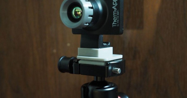 therm-app qd mount photoclam titusou 3D Models Gadgets Photo & Video cameramount thermalcamera thingiverse 3d print model - Mito3D