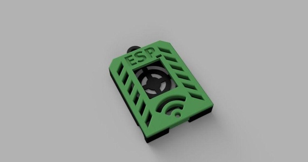wemos d1 mini slim case f14v 3D Models Hobby & Makers Electronics compact enclosure esp8266 wemosd1mini 3d print model - Mito3D