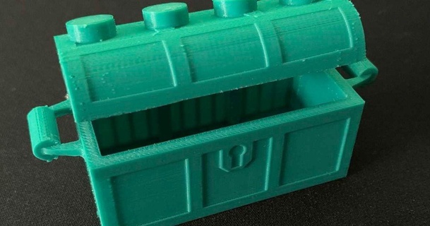 Lego Tesoro petto peli 3D Modelli giocattoli Giochi cassa tesoro 3d print model - Mito3D