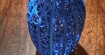 Voronoi nervuras vaso lobo malaquita baixar livre stl modelo printablescom 3d modelos arte Projeto esculturas 3d print model - Mito3D