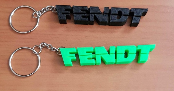 fendt keychain lele88 3D Models Gadgets Other fendtlogo keyring logo 3d print model - Mito3D