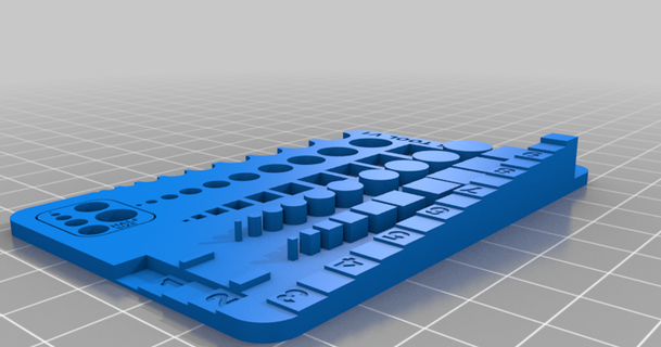 dimensões ferramenta snowboarder 3D modelos impressoras acessórios cilindro diâmetro quadrado espessura 3d print model - Mito3D