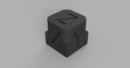 xyz test cube 20mm oscar padilla download free stl model printablescom 3d models printers calibration 3d print model - Mito3D