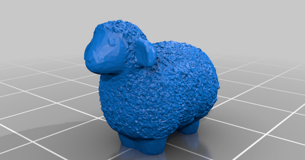wooly sheep hole pendent mjrider 3D Models World & Scans Animals thingiverse 3d print model - Mito3D