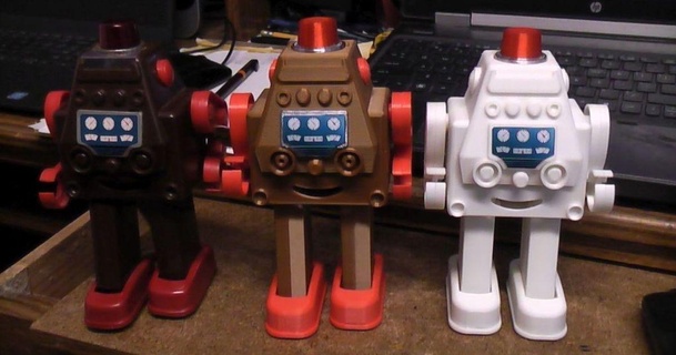 caminando lunar robot robothut 3D modelos juguetes juegos thingiverse 3d print model - Mito3D