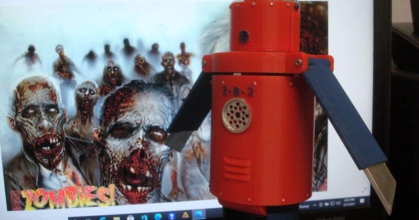masticare bot 2 zombie uccidere robot robothut 3D Modelli giocattoli Giochi thingiverse 3d print model - Mito3D