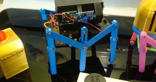 arduino helmholtz suono sensor hex bot robothut 3D Modelli passatempo creatori RC robotica robot thingiverse 3d print model - Mito3D