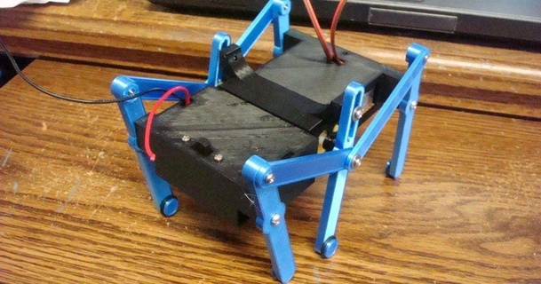 hex bot dual guidare passeggio base robothut 3D Modelli passatempo creatori RC robotica hexabot thingiverse 3d print model - Mito3D