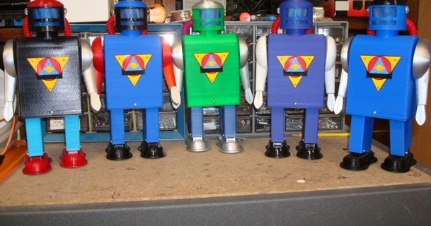 mexicano robot robothut 3D modelos juguetes juegos thingiverse 3d print model - Mito3D