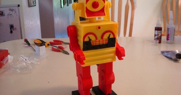 max 3d gedruckt Roboter Robothut 3D Modelle Hobby Macher RC Robotik thingiverse 3d print model - Mito3D