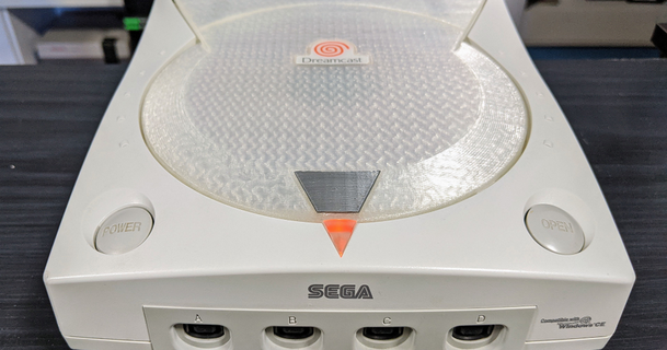 sega Dreamcast gd rom manejar tapa pcwzrd13 3D modelos artilugio vídeo juegos Dto reemplazo 3d print model - Mito3D