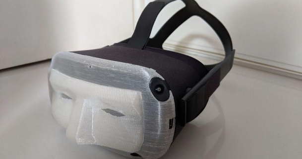 polígono cara óculo busca frente cobrir bainha azeitona 3D modelos brinquedos jogos ar livre capa pobre oculusquest thingiverse 3d print model - Mito3D