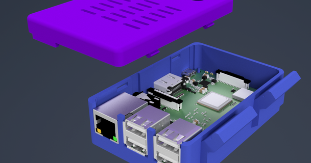 frambuesa pi 3b+ prusa caso funda 3doverengineering 3D modelos impresoras actualizaciones pulpos prusai3mk3 frambuesapicase raspberrypi3 3d print model - Mito3D