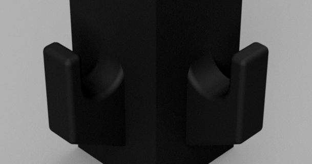esquina gancho acero almacenamiento estante st lreol harald Nyborg Artículo 1004 matanza 3D modelos casa equipo thingiverse 3d print model - Mito3D