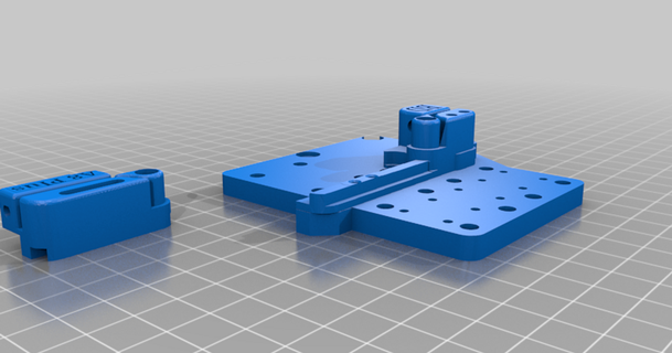 anet a8 plus e3d hermera mount w belt tensioner divemasterbill 3D Models Printers - Upgrades thingiverse 3d print model - Mito3D