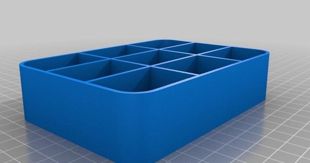 customized parametric tray grid divemasterbill 3D Models Household Other House Equipment thingiverse 3d print model - Mito3D