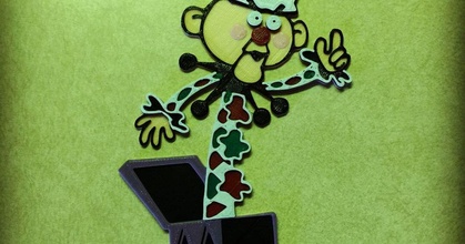 Rudolph Charlie scatola dom Scarica gratuito stl modello printablescom 3d Modelli arte design 2d piatti loghi 2dart cartone animato cartoni animati Natale 3d print model - Mito3D