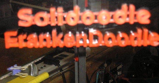 Frankendoodle logo dalış ustası faturası 3D modeller hobi yapımcılar fikirler mod değişiklik Solidoodle şeytani 3d print model - Mito3D
