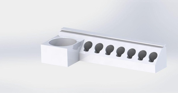 porta canetas quadro branco recarga flo homem 3D modelos casa escritório 3d print model - Mito3D